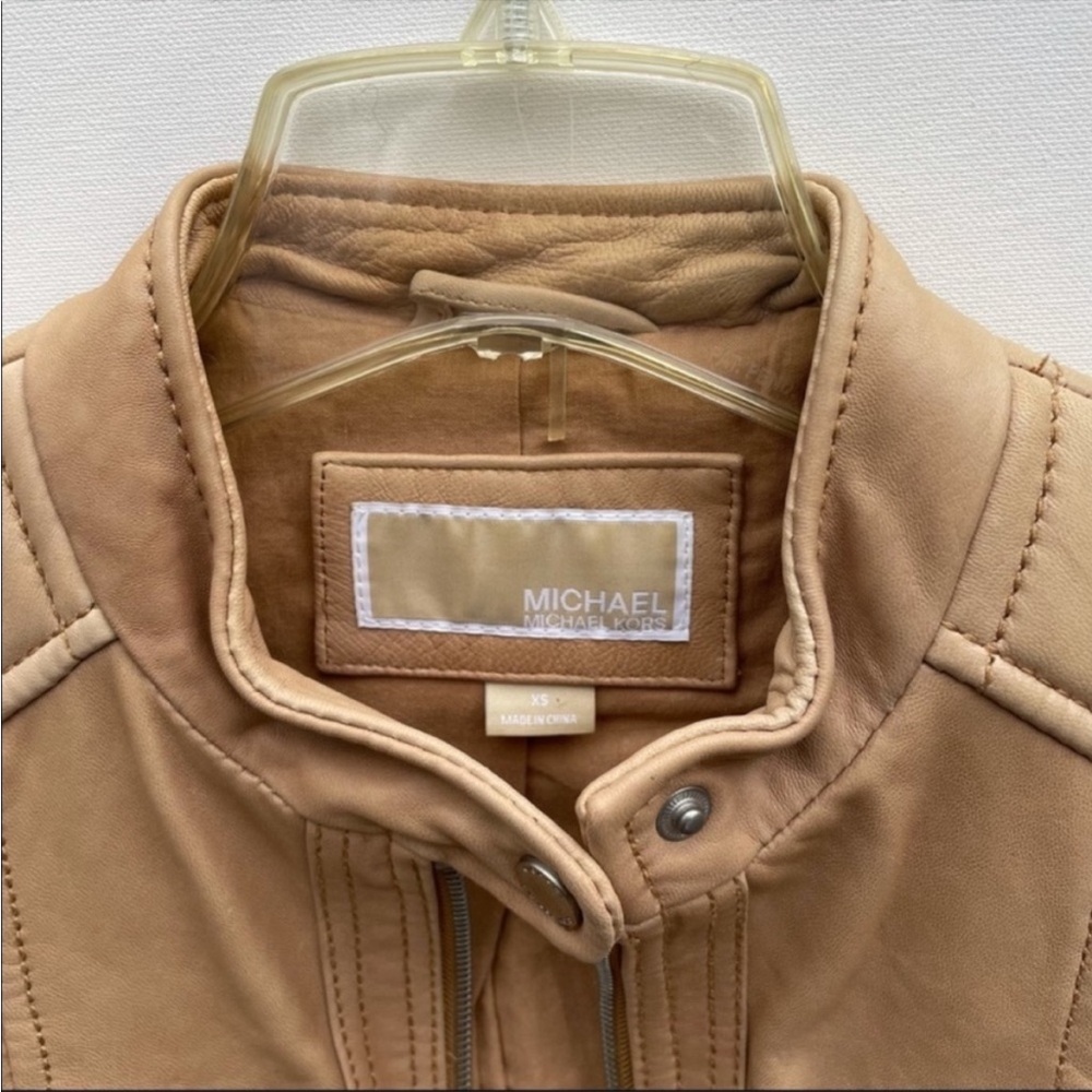 Michael Kors leather jacket - Picture 3 of 13